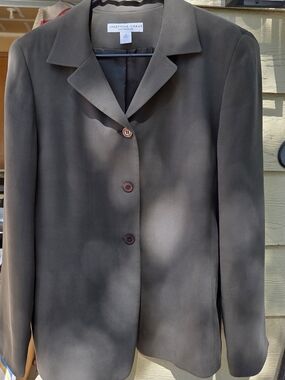Josephine Chaus Dark Brown Single-Breasted Blazer
